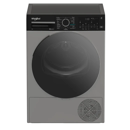 مجفف ويرلبول WDH 092C 25 SBMJ بمضخة حرارية ومكثف 9 كجم فضي A+++ مجفف ويرلبول WDH 092C 25 SBMJ بمضخة حرارية ومكثف 9 كجم فضي A+++
